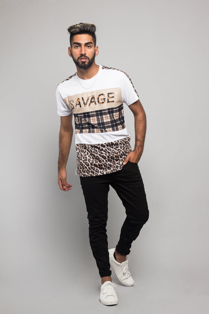 Savage Leopard Block T-Shirt