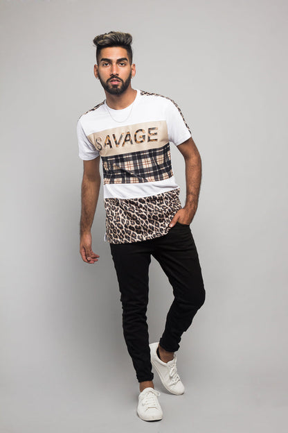 Savage Leopard Block T-Shirt