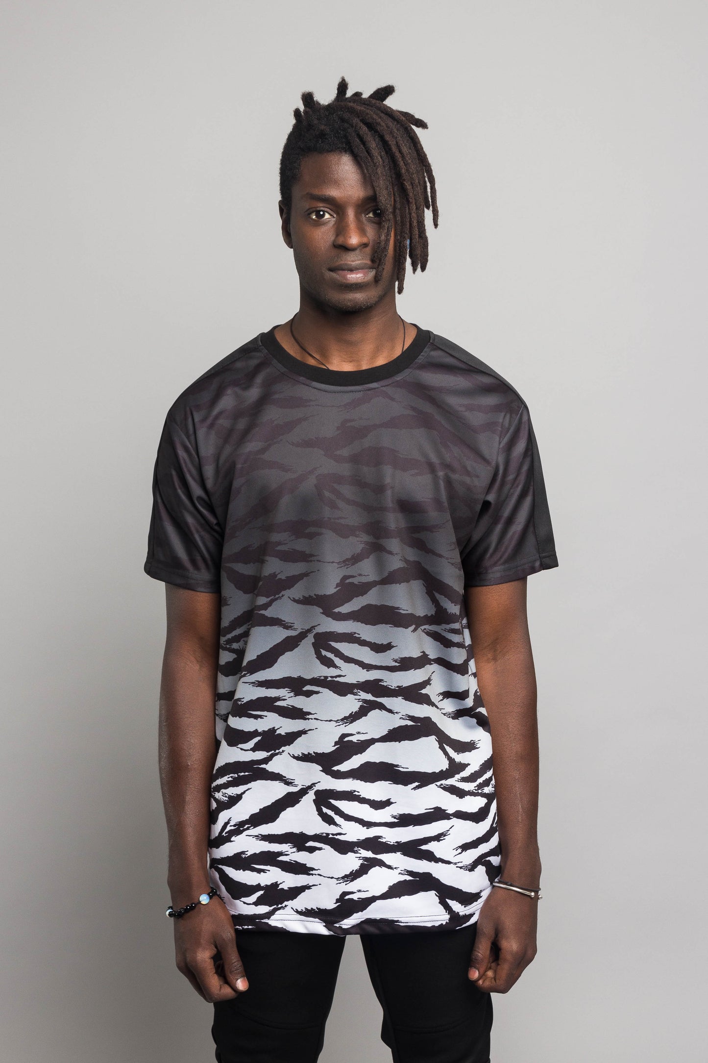 Dip Dye Gradient Tiger T-Shirt
