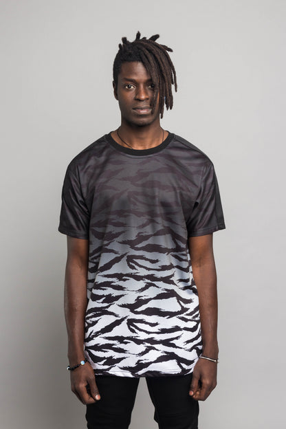 Dip Dye Gradient Tiger T-Shirt
