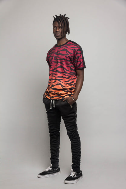 Dip Dye Gradient Tiger T-Shirt