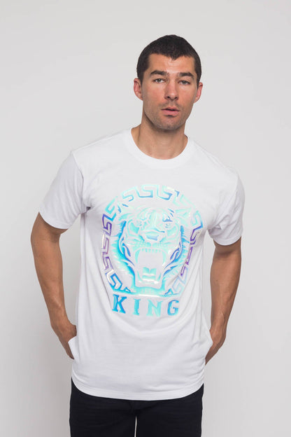Iridescent Foil King Tiger T-Shirt