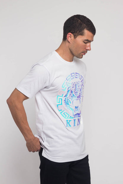 Iridescent Foil King Tiger T-Shirt
