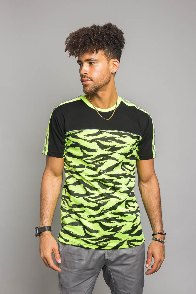 Reflective Tiger Striped T-Shirt