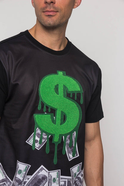 Chenille Dollar Sign T-Shirt