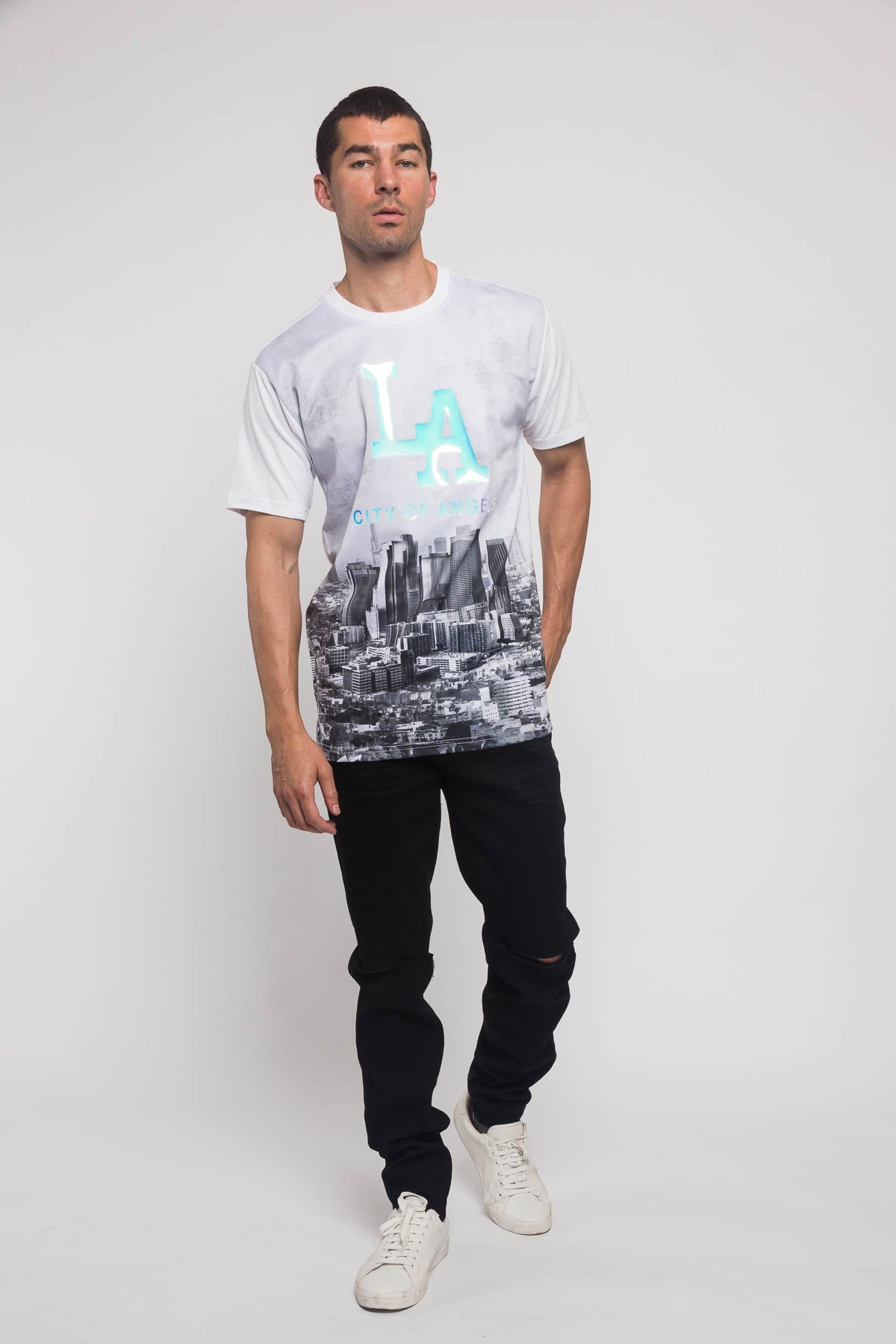 Iridescent Los Angeles City T-Shirt