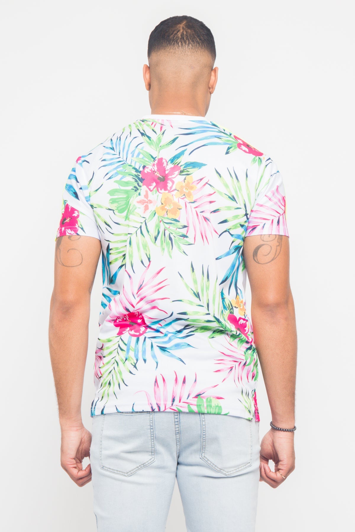 Reflective Neon Floral T-Shirt