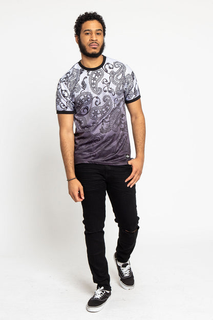 Paisley Gradient Ombre T-Shirt
