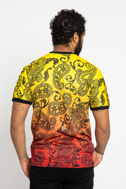 Paisley Gradient Ombre T-Shirt