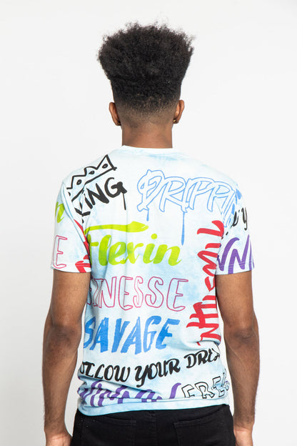 Tie Dye Graffiti T-Shirt