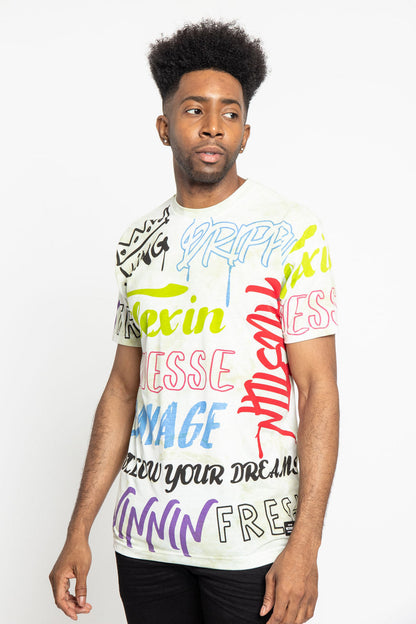 Tie Dye Graffiti T-Shirt