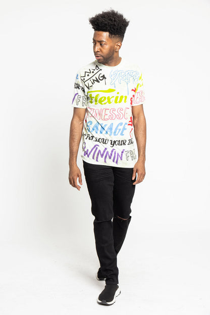 Tie Dye Graffiti T-Shirt