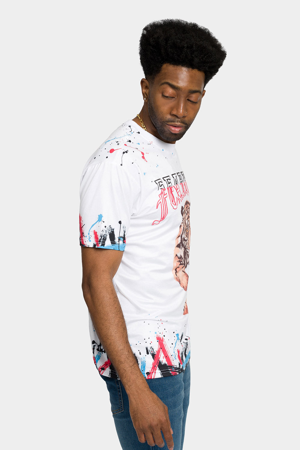 Fearless Tiger Graffiti T-Shirt