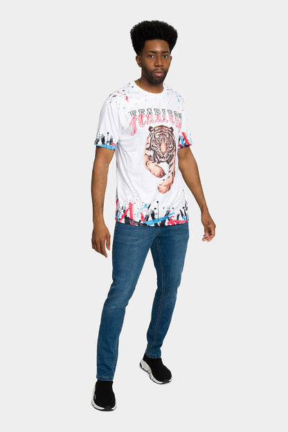 Fearless Tiger Graffiti T-Shirt