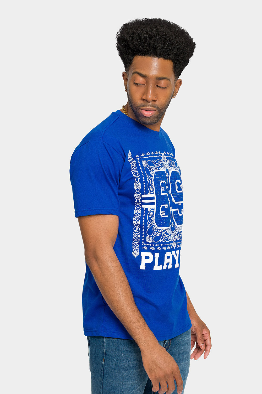 Rhinestone Studded 69 Playerz T-Shirt
