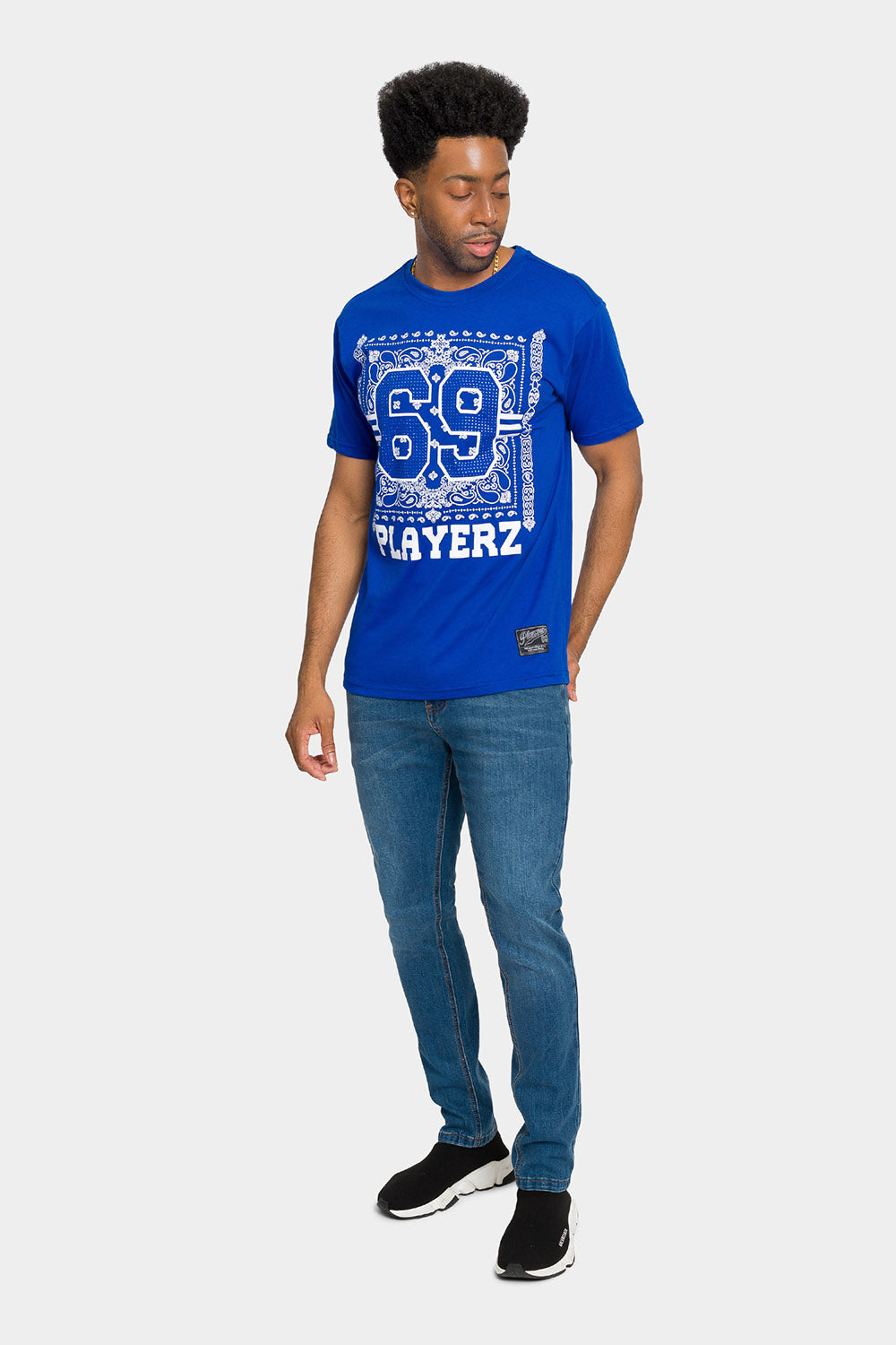 Rhinestone Studded 69 Playerz T-Shirt