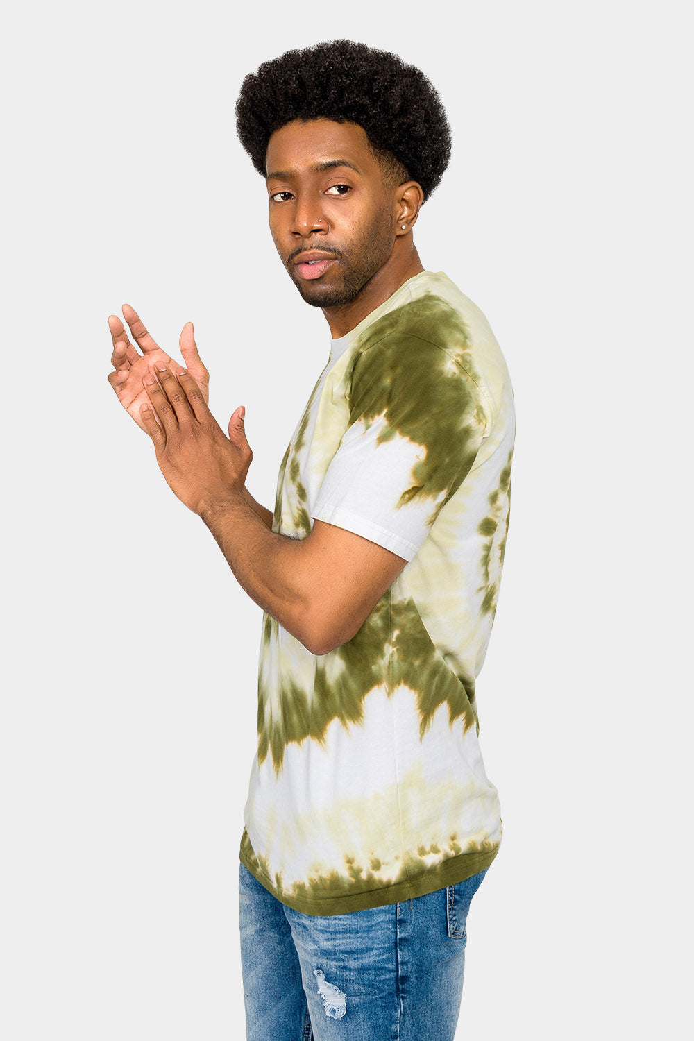 Pastel Spiral Tie Dye Cotton Shirt