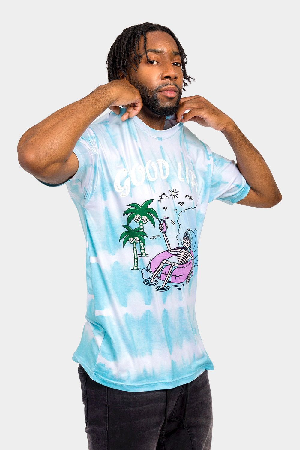 Skeleton Party Tie Dye T-Shirt