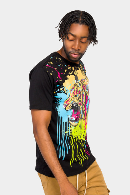 Sparkle Splashed Tiger T-Shirt