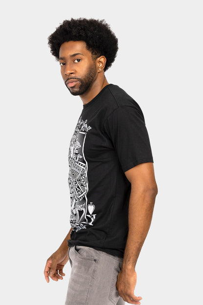 Rhinestone Studded King of Hearts T-Shirt