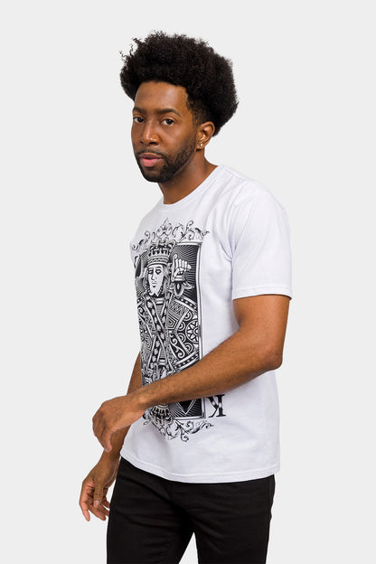 Rhinestone Studded King of Hearts T-Shirt