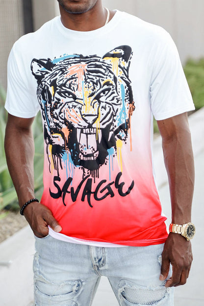 Savage Tiger Print T-Shirt
