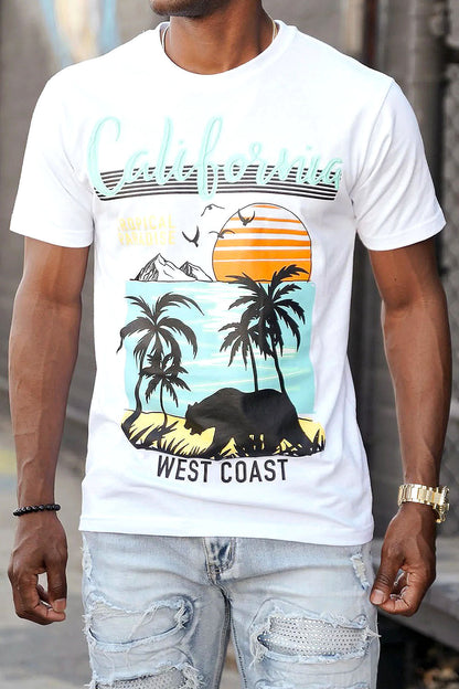 West Coast California Graphic T-Shirts