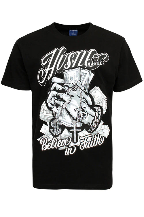 Hustle Rhinestones T-Shirt