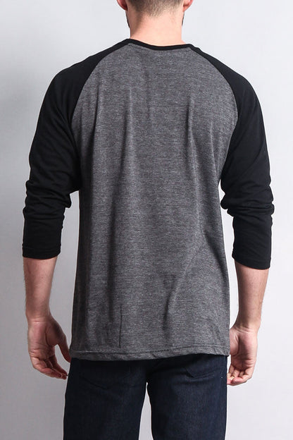 Men's Baseball T-Shirt (Charcoal/Black)