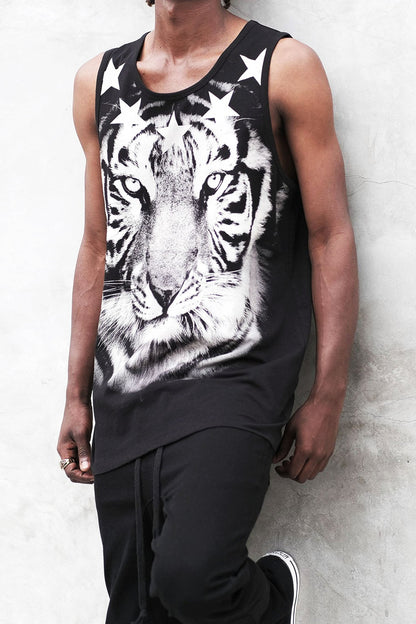 Men's Tiger Graphic Tank Top