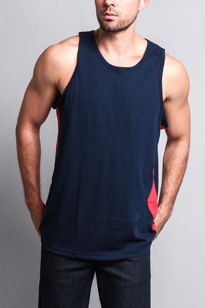 Men's Tank Top with Accent Band
