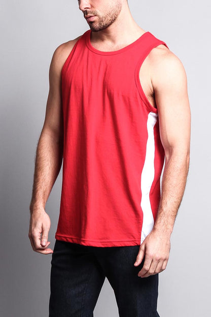 Men's Tank Top with Accent Band