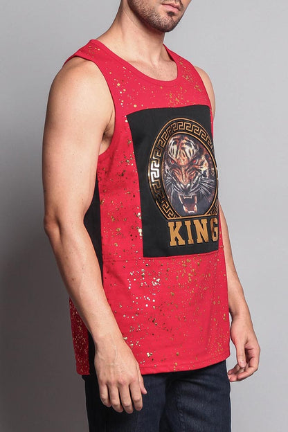 V Tiger King Tank Top