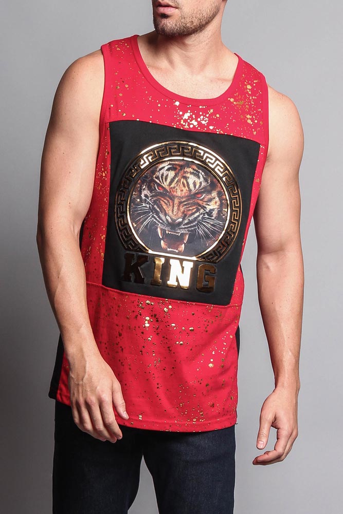V Tiger King Tank Top