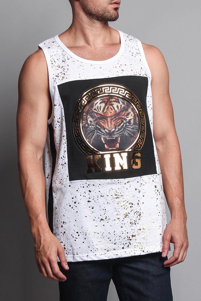 V Tiger King Tank Top