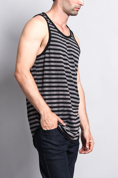 Mineral Wash Stripe Tank-Top