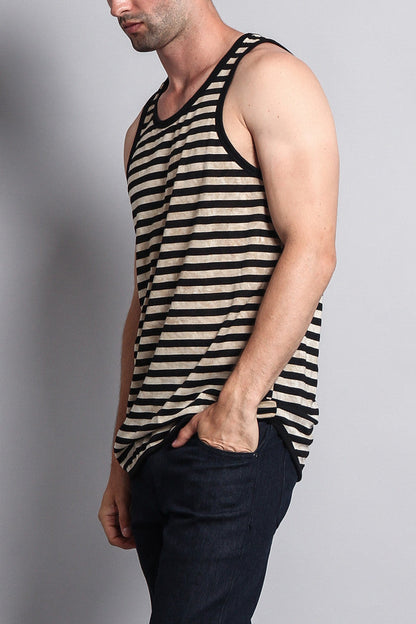 Mineral Wash Stripe Tank-Top