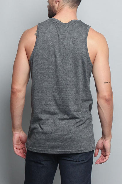Basic Essential Straight Hem Long Length Tank Top
