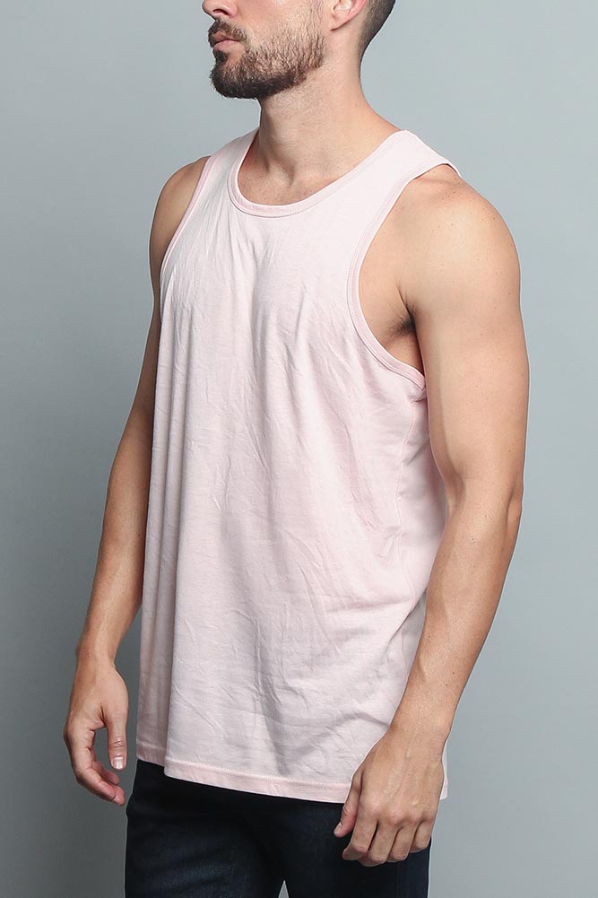 Basic Essential Straight Hem Long Length Tank Top