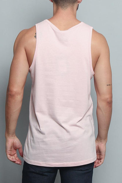 Basic Essential Straight Hem Long Length Tank Top