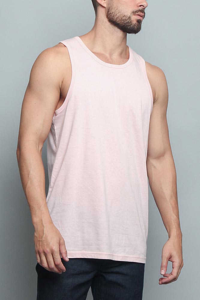 Basic Essential Straight Hem Long Length Tank Top