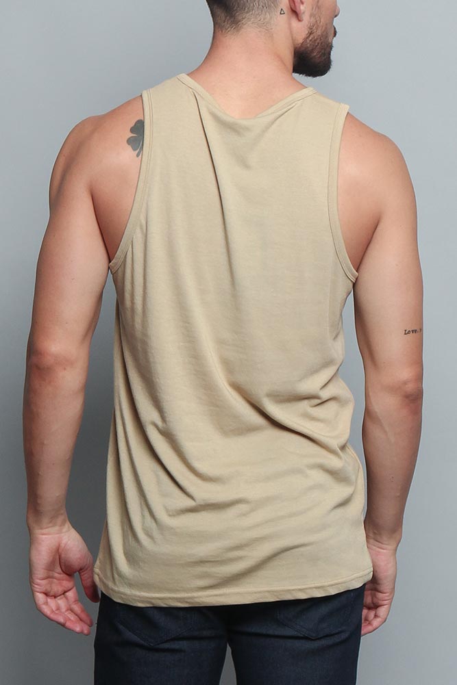 Basic Essential Straight Hem Long Length Tank Top
