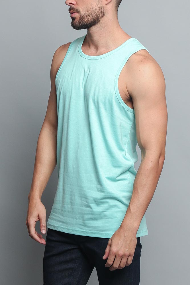 Basic Essential Straight Hem Long Length Tank Top (New Colorways)