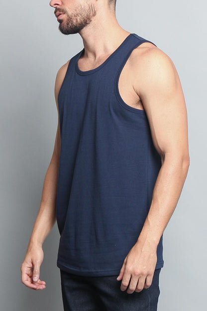 Basic Essential Straight Hem Long Length Tank Top