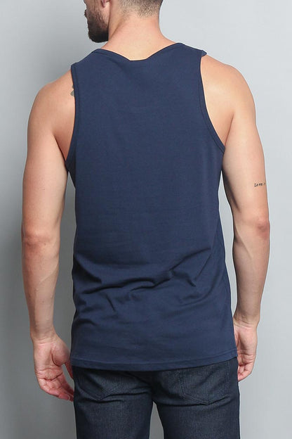 Basic Essential Straight Hem Long Length Tank Top