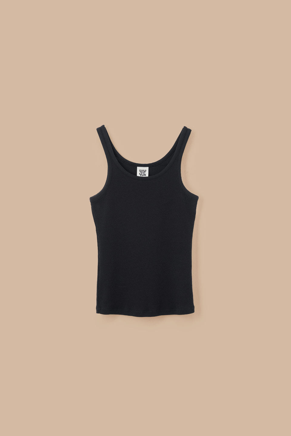 Tully - Cotton Strappy Vest in Black