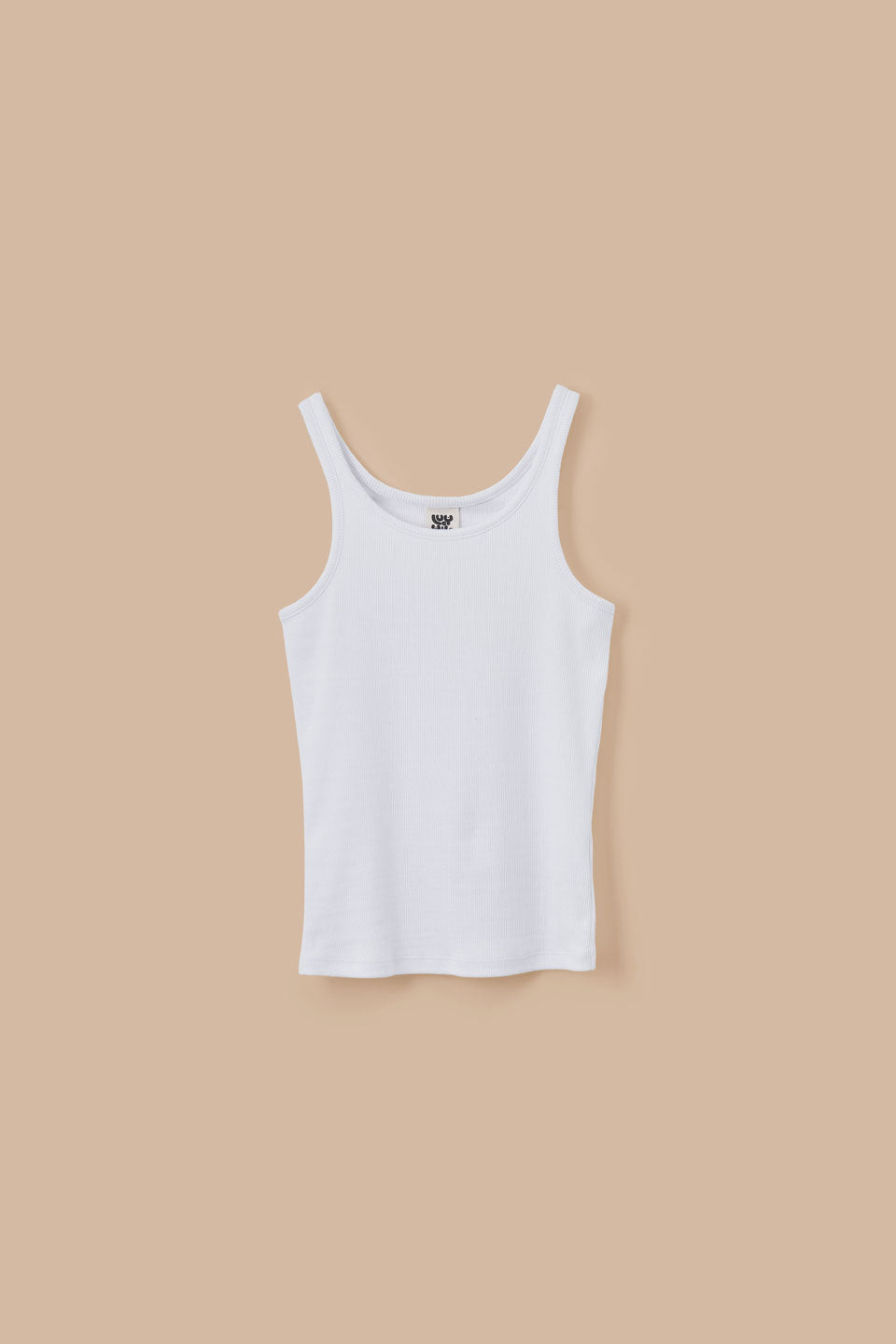 Tully - Cotton Strappy Vest in White