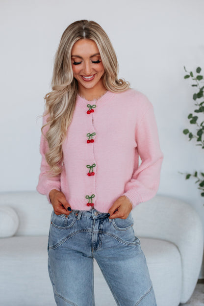 Sweet As Cherry Pie Cardigan