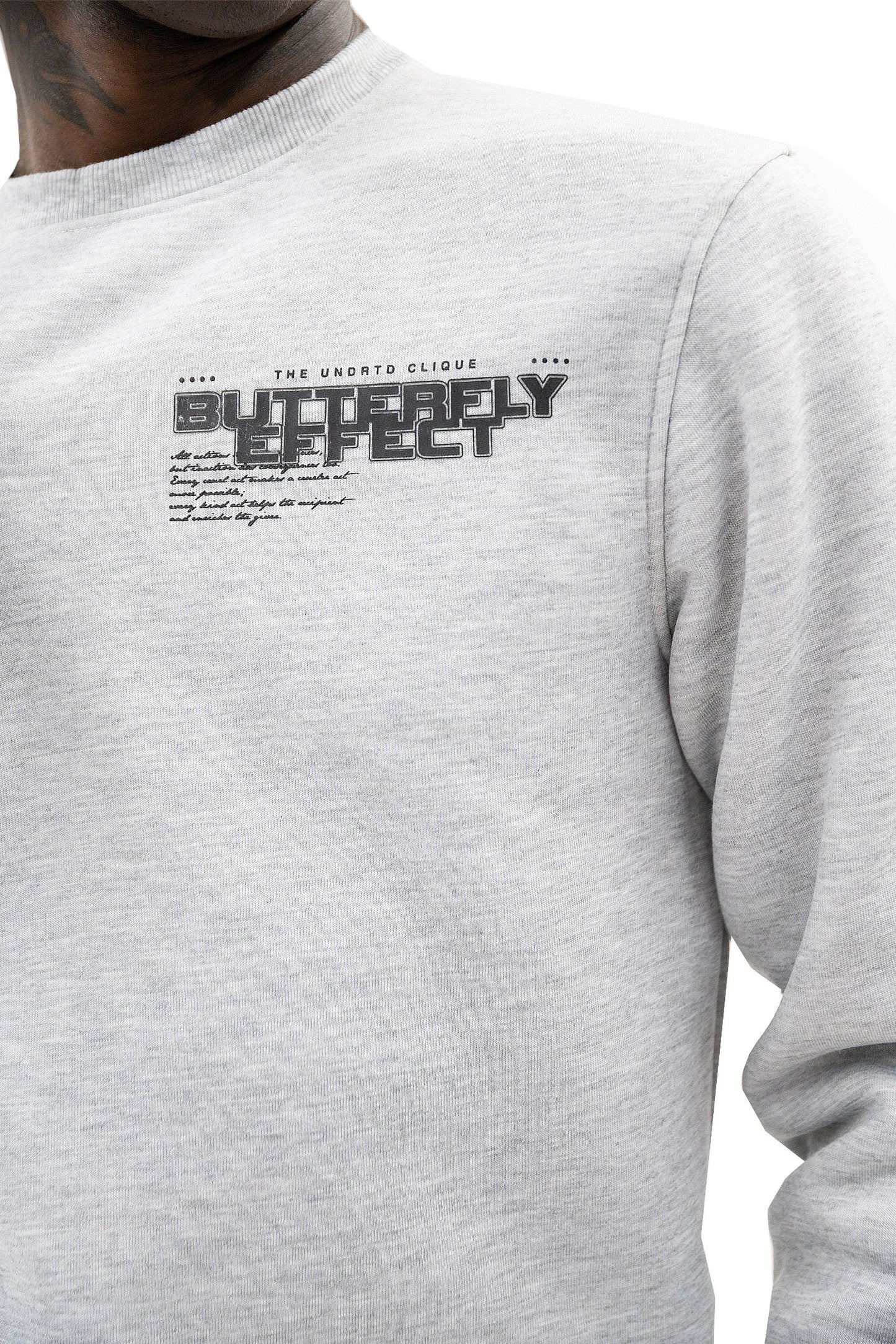 Men's Butterfly Effect Long Sleeve Graphic Crewneck Sweatshirt