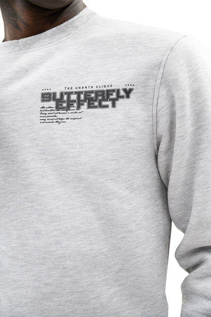 Men's Butterfly Effect Long Sleeve Graphic Crewneck Sweatshirt